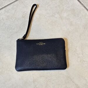 Coach Navy Wristlet